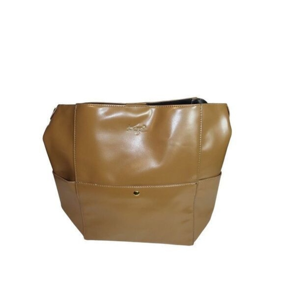 K.Eyre Shoulder Bag Women Brown Faux Leather Sz M Work Office‎ Designer Hipster